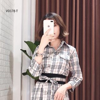 ĐẦM SƠ MI KÈM BELT RỜI