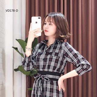 ĐẦM SƠ MI KÈM BELT RỜI