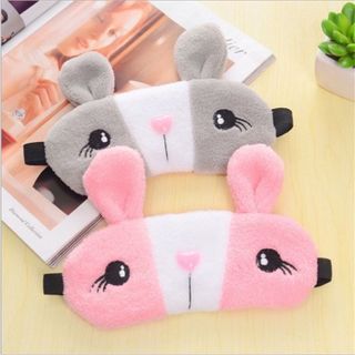 bịt mắt ngủ tai thỏ 2 màu như hình