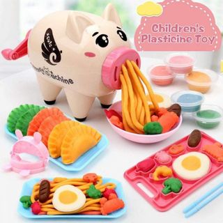 Đồ chơi đất nặn làm bún hình chú heo