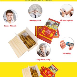Hồng sâm củ khô koreahộp sắt 375g