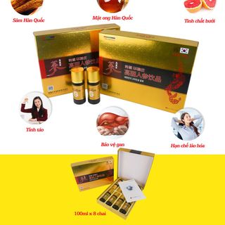 Nước tăng lực hong sam 8chai 100ml