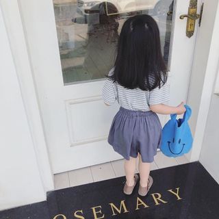 quần vải ống rộng bé gái