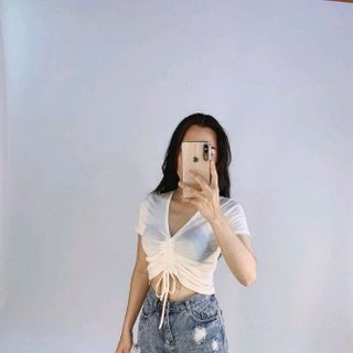 áo thun lụa rút dây