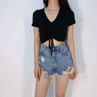 áo thun lụa rút dây