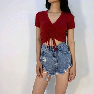 áo thun lụa rút dây