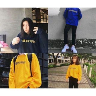 áo sweater form rộng chữ hàn quốc giá sỉ