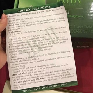 Bộ quấn nóng giảm mỡ slimming body sb2