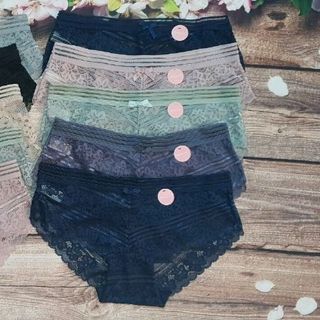 QTH249 - Quần lót thun ren V lưng sọc hàng cao cấp