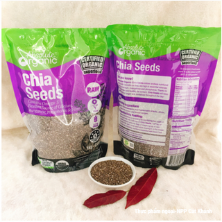 Hạt chia Absolute Organic Eco Farm Úc 1kg - HSD 6/2020 Giấy tờ đầy đủ