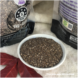 Hạt chia Absolute Organic Eco Farm Úc 1kg - HSD 6/2020 Giấy tờ đầy đủ