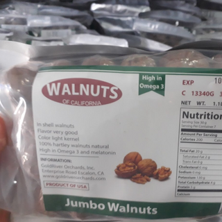 Hạt óc chó Mỹ Jumbo loại bịch 500g - Giấy tờ đầy đủ