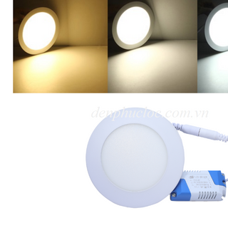 Đèn LED âm trần siêu mỏng- ba màu-9w-BH 2 năm giá sỉ