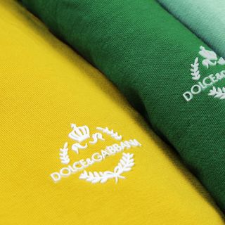 Áo thun cổ tròn phối DG