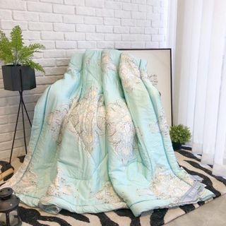 Chăn Lụa Tencel Màu Xanh Bơ