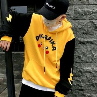 áo hooodie nam nữ in hình pikachu