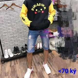áo hooodie nam nữ in hình pikachu