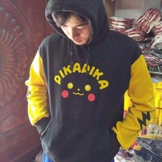 áo hooodie nam nữ in hình pikachu