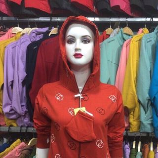 Áo khoác da cá kèm khẩu trang