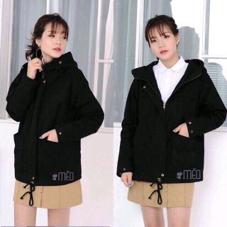 Áo khoác kaki nữ có nút