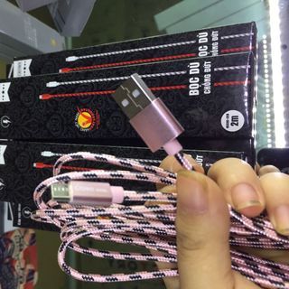 dây sạc micro bọc dù