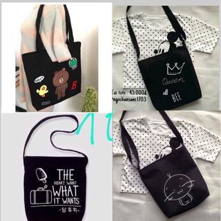 TÚI VẢI TOTE NHIỀU HÌNH THỜI TRANG
