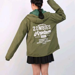 áo khoác dù nam nữ in chữ zombies