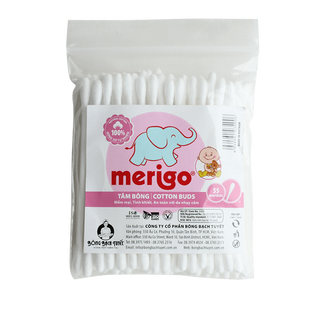 Tăm bông trẻ em Merigo 55 que/gói