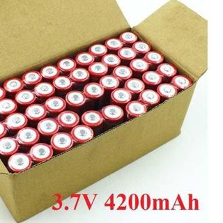 Pin 3.7V, Pin Sạc Dung Lượng 4200mAh/6800mAh (Màu Đỏ)