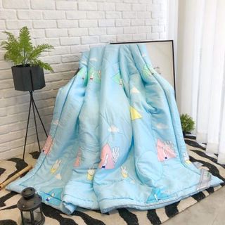 Chăn Lụa Tencel Màu Xanh Dương