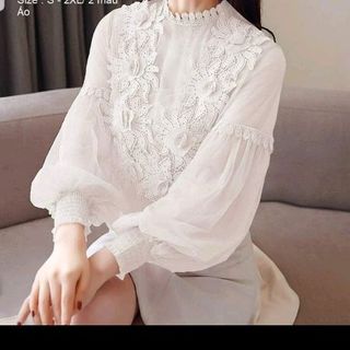 áo lưới đắp hoa nỏihàn y hình 100
