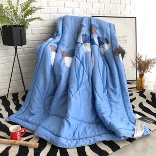 Chăn Lụa Tencel Màu Xanh Da Trời