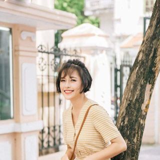 đầm caro nhí xinh
