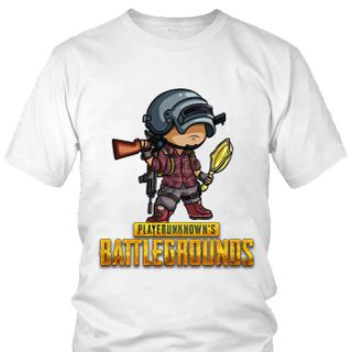Áo Thun Nam Nữ In Hình Game PUBG Chibi Mẫu 5 7 Màu
