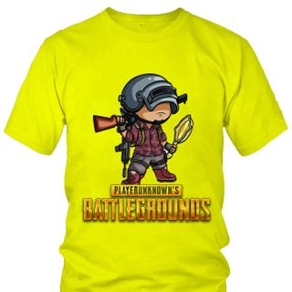 Áo Thun Nam Nữ In Hình Game PUBG Chibi Mẫu 5 7 Màu