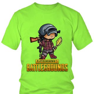Áo Thun Nam Nữ In Hình Game PUBG Chibi Mẫu 5 7 Màu