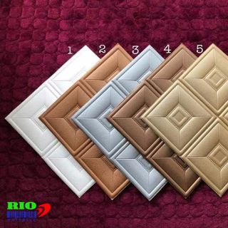Xốp Dán Tường Giả Da 3D