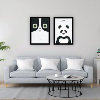 Bộ Tranh Ghép Treo Tường bộ 02 tấm - 1