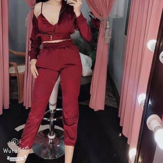 Set thể thao phi lụa 3 món siêu đẹp