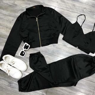Set thể thao phi lụa 3 món siêu đẹp