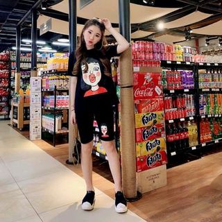 set lửng cô gái má hồng