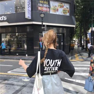 ÁO THUN NỮ YOUTH HOT HOT MỚI FORM RỘNG TAY LỠ