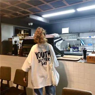 ÁO THUN NỮ YOUTH HOT HOT MỚI FORM RỘNG TAY LỠ