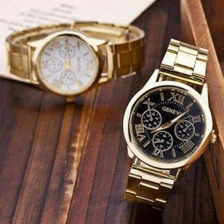 ah573 - đồng hồ dây xi mạ vàng