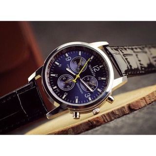 AH520- đồng hồ dây da cá sấu