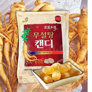 66k/gói Kẹo Hồng sâm không đường Hàn Quốc 500g giúp thư giãn sảng khoái tinh thần đem lại cảm giác khoẻ khoắn tăng cường sức đề kháng bồi bổ cơ thể suy dinh dưỡng do hoạt động và làm việc quá sức
