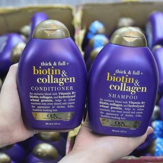 Dầu Gội Dầu Xả Biotin Collagen OGX - 385ml