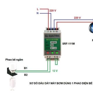 rơ le an toàn cho phao điện máy bơm