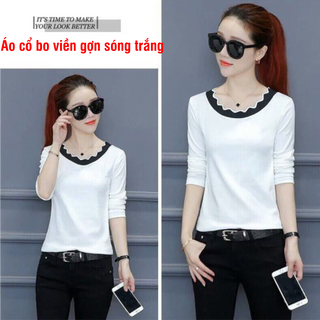 ÁO CỔ BO VIỀN GỢN SÓNG