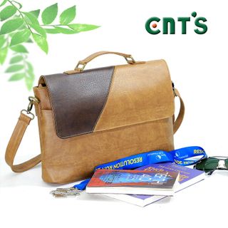 Cặp xách công sở unisex CNT CA 17 BÒ NHẠT